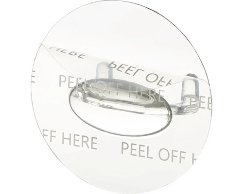 Transparent självhäftande krok för väggmontering