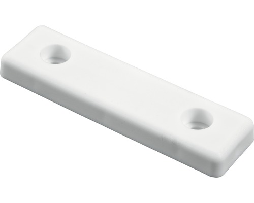 Möbeltass HETTICH för skruvmontering 50x14x5mm plast vit