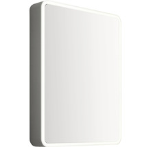 Spegelskåp FOCCO Mia grå matt 60x70x11,5 cm LED IP 44