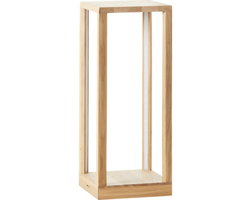 Fyrkantig lampa av trä