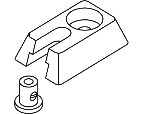 Anslutningselement med fäste och tillhörande bult