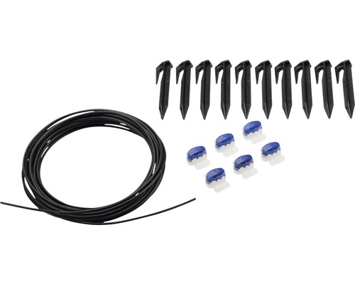 Tillbehörssats med kabel, pinnar och kabelanslutningar