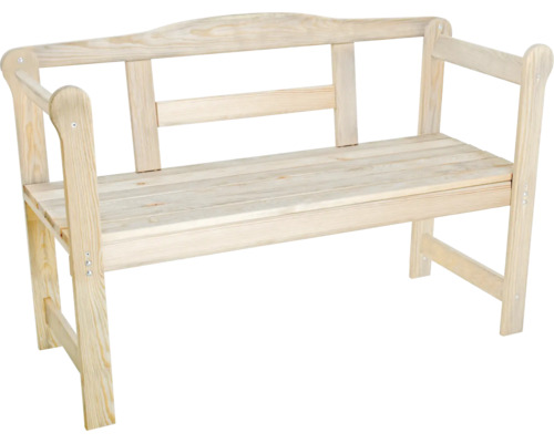 Trädgårdsbänk trä 2-sits natur Trädgårdsbänk trä 2-sits natur
