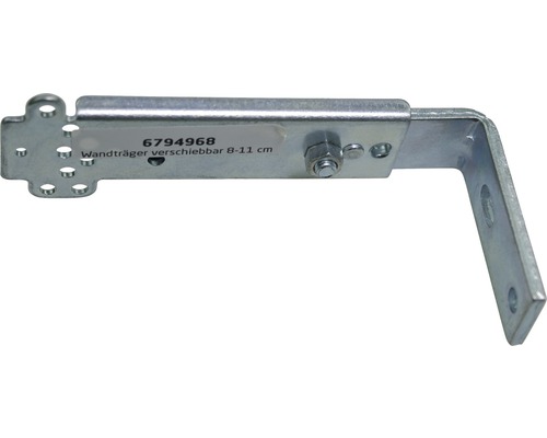 Justerbart väggfäste, skjutbart 8 till 11 cm
