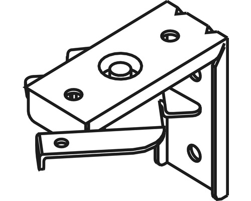 Väggfäste för ett hyllsystem