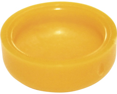 Gul möbelpropp i plast