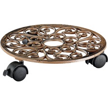 Blomvagn av metall med hjul