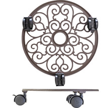 Växtrullare av metall med hjul