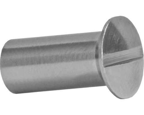 Hylsmutter DRESSELHAUS 4x14mm förnicklad mässing Metallskruv med spårskruvskalle