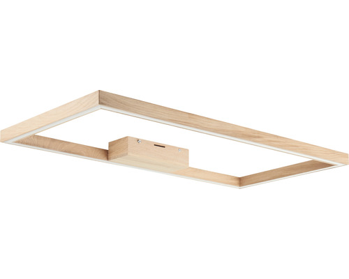 Rektangulär taklampa i trä