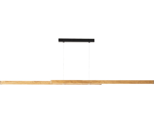 Träfärgad LED-hänglampa