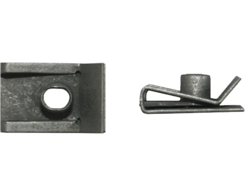 Två vyer av en trapetsformad mutter