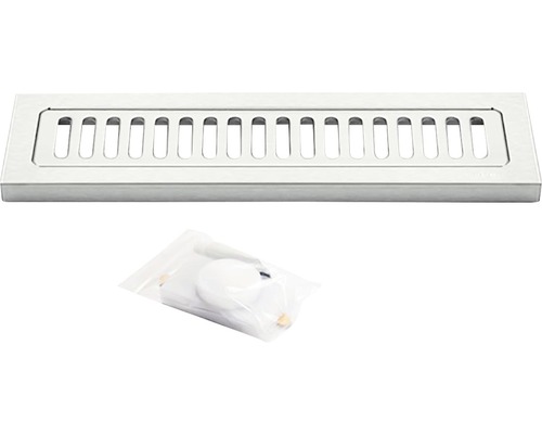 Duschbrunn i rostfritt stål med tillbehör