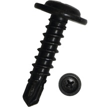 Självborrande plåtskruv med kullrigt huvud och phillips-spår DRESSELHAUS DIN 7504 svart förzinkad 4,2x13mm 100-pack-thumb-0