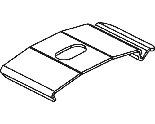 Metallfästklämma med hål