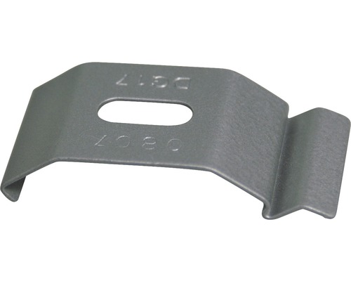 Metallfäste med monteringshål