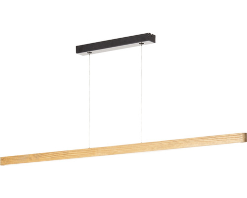 Pendellampa med träutseende och upphängning