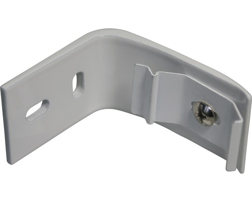 Metallvinkel med skruv och fästhål