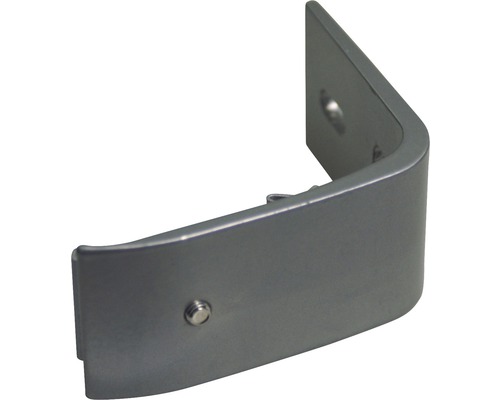 Hörnkontakt i metall med skruv och monteringshål