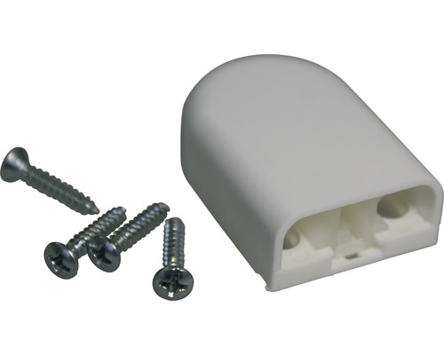 Kabelkanalsändstycke med skruvar