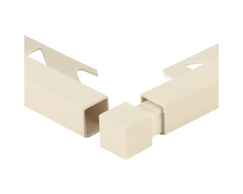 Hörnstycke DURAL Squareline PVC beige 9mm Anslutningselement för möbler