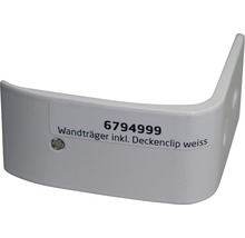 Vit väggkonsol inklusive takklämma