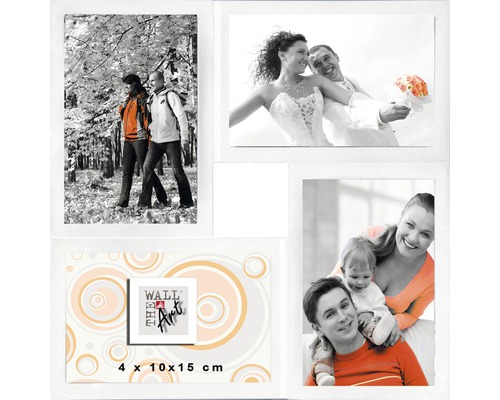 Ram THE WALL Collage 4 foton vit 30x30cm Ram THE WALL Collage 4 foton vit 30x30cm