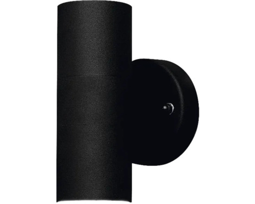 Svart vägglampa för utomhusbruk