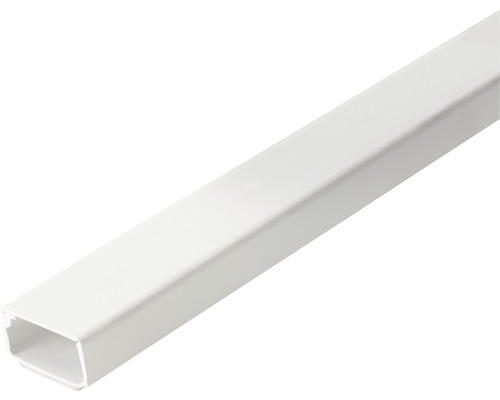 Självhäftande kabelkanal Plasfix 21 x 11,5 mm, 2 m lång, vit Kabelkanal av plast