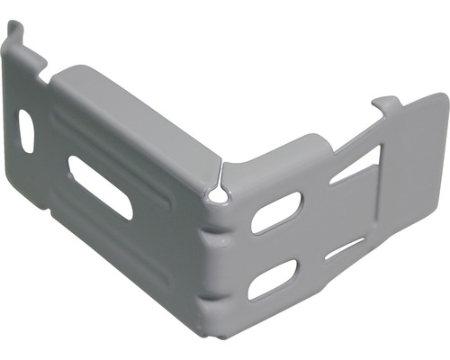 Metallvinkel med avlånga hål för montering