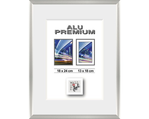 Aluminiumram THE WALL Duo silver 18x24cm