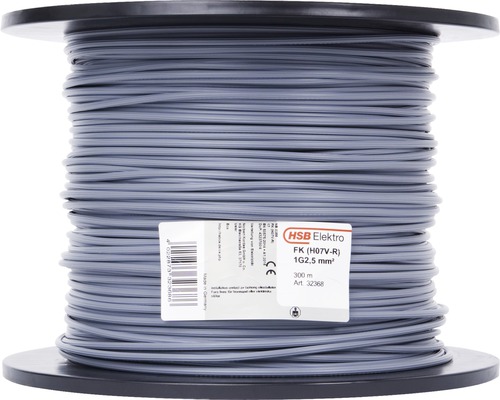 HSB Elektro installationskabel FK (H07V-R) 1G2,5 mm² på en spole