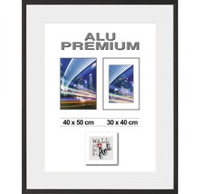 Aluminiumram THE WALL Duo aluminium svart 40x50cm