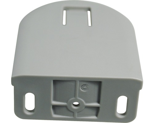 Grå rullgardinsupprullare infälld