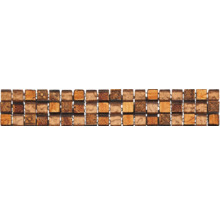 Mosaikplatta med kvadratiska element och olika mönster