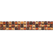Mosaikplattmatta med fyrkantiga mosaikplattor
