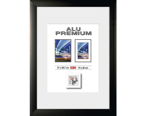 Ram THE WALL Quattro aluminium svart 21x29,7cm Ram THE WALL Quattro aluminium svart 21x29,7cm