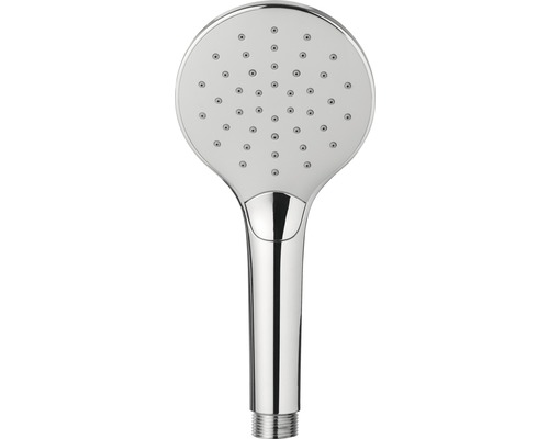 Handdusch med runt duschhuvud