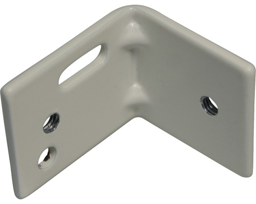 Vinkelbeslag med skruvhål