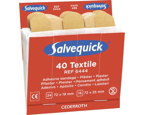 Textilplåster CEDERROTH Salvequick 6444 Refill 240-pack