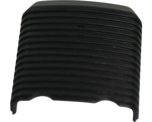 Svart kantskydd med räfflad struktur