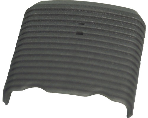 Svart apparathölje med räfflad yta