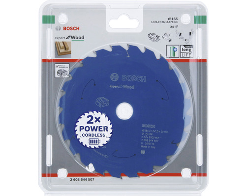 Bosch Expert Wood cirkelsågblad för trä, diameter 165 millimeter