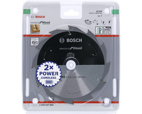 Bosch cirkelsågblad Standard for Wood, 165 millimeter diameter