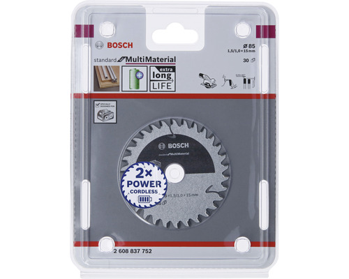 Bosch Multimaterial sågblad med en diameter på 85 millimeter i blisterförpackning