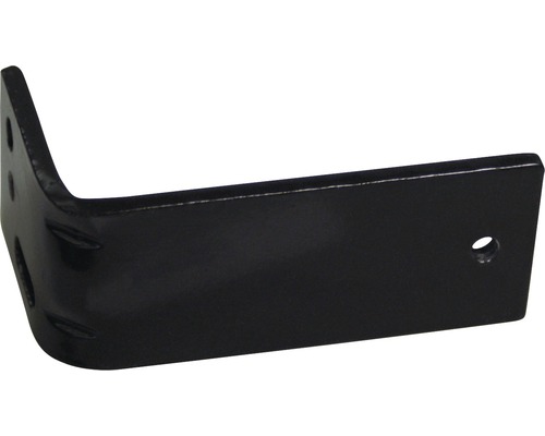 Vinkelbeslag av metall med fästhål