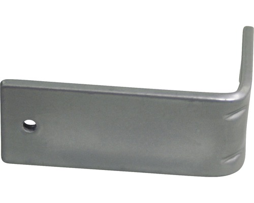 Vinkelbeslag av metall med hål