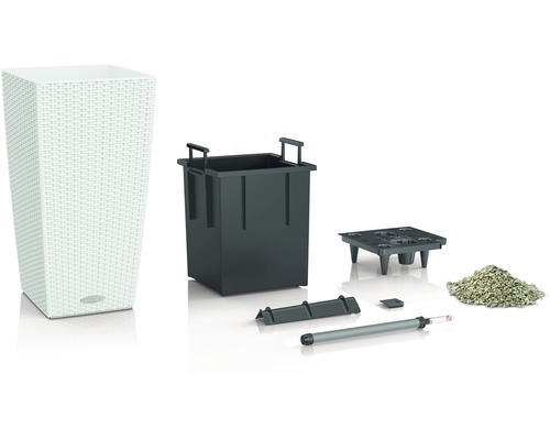 Blomlåda med bevattningssystem och tillbehör