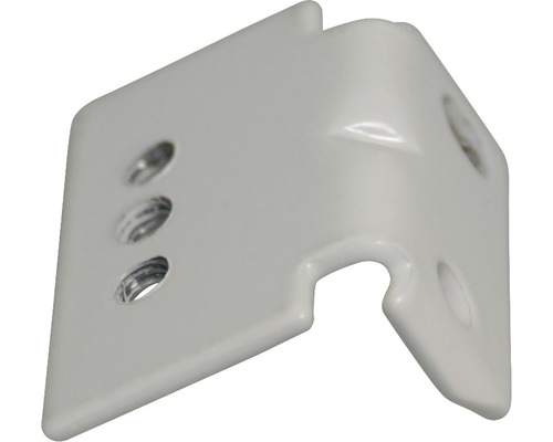 Hörnprofil av metall med skruvhål