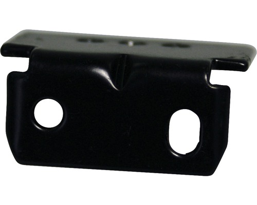 Svart vinkelkontakt med hål för montering